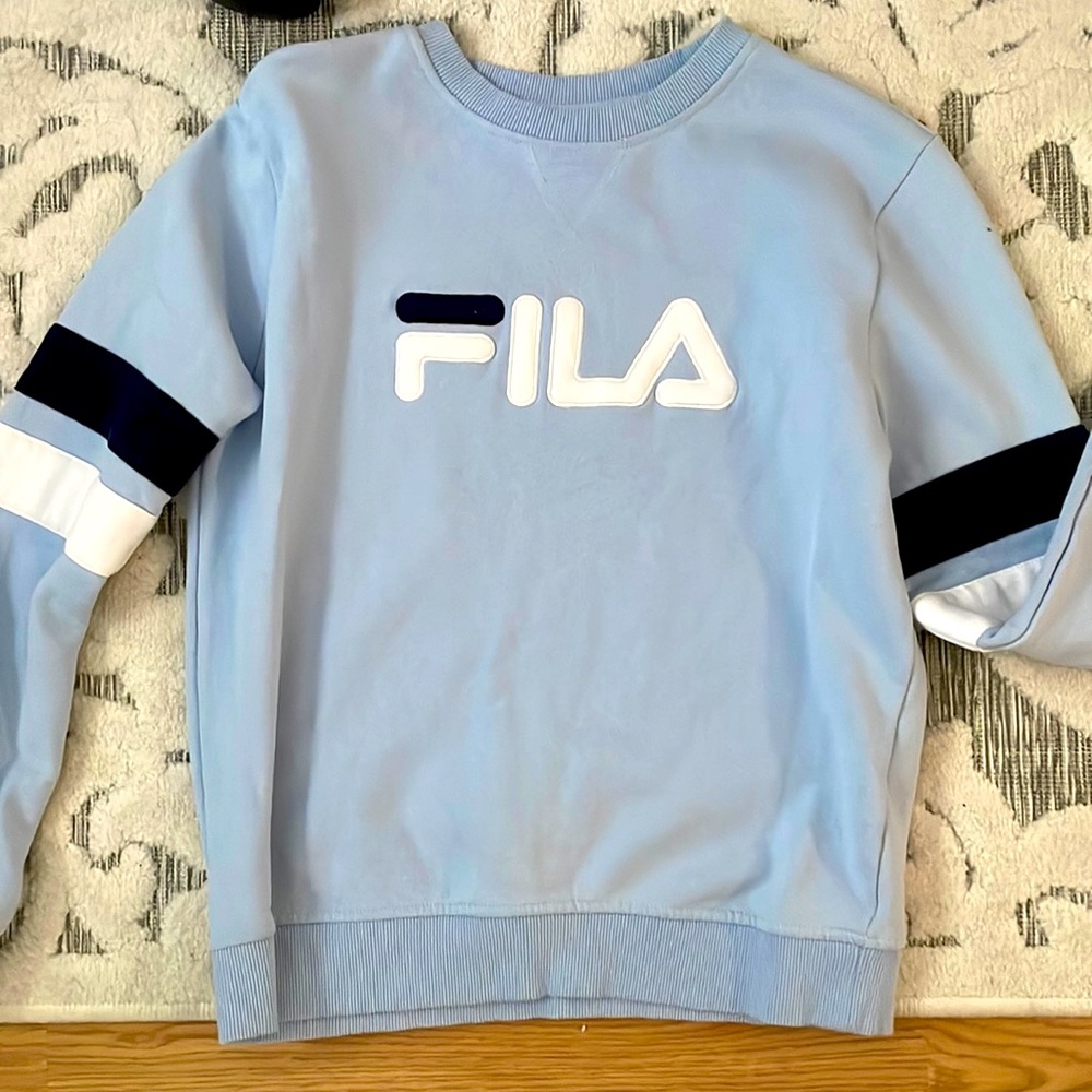Light blue Fila sweater/jumper US size S